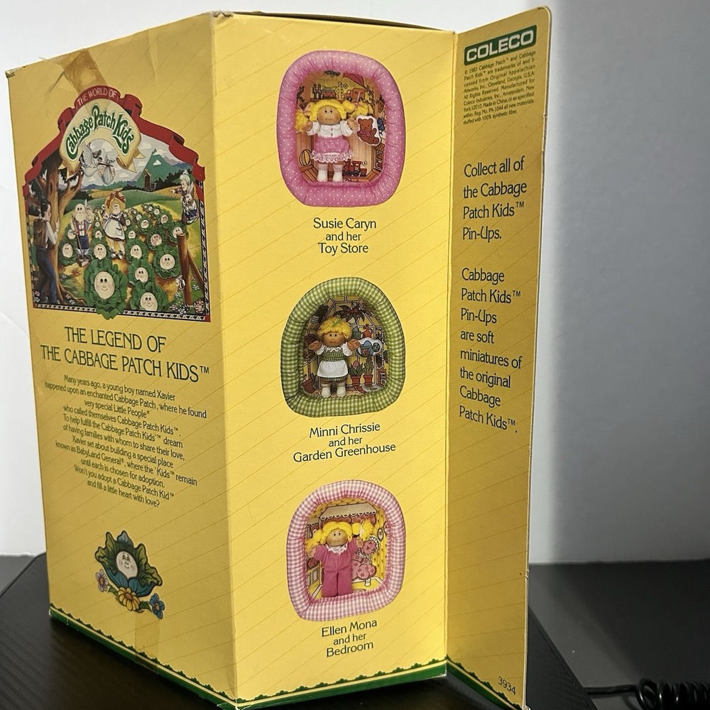 Vintage Coleco Cabbage Patch Kids PIN-UPS Charlene Jenny and Her Clubhouse New - Picture 5 of 12